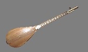 Tanbūr, mulberry, walnut, mother-of-pearl, camel bone, wire, Iranian (Persian)